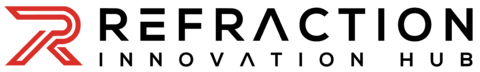 Refraction logo - horiz transparent