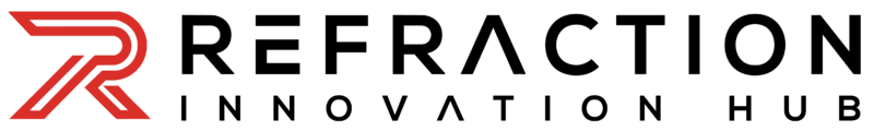 Refraction logo - horiz transparent