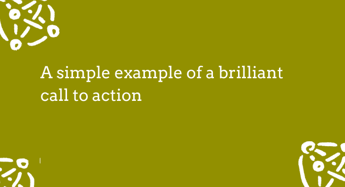 simple call to action