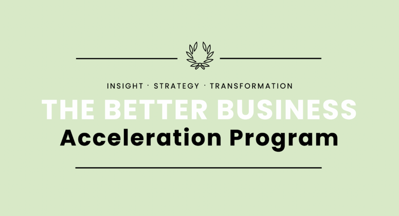 The Better Business Acceleration Program 