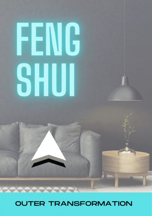 Image of a livingroom and the title Feng Shui that leads people to more information about Feng Shui