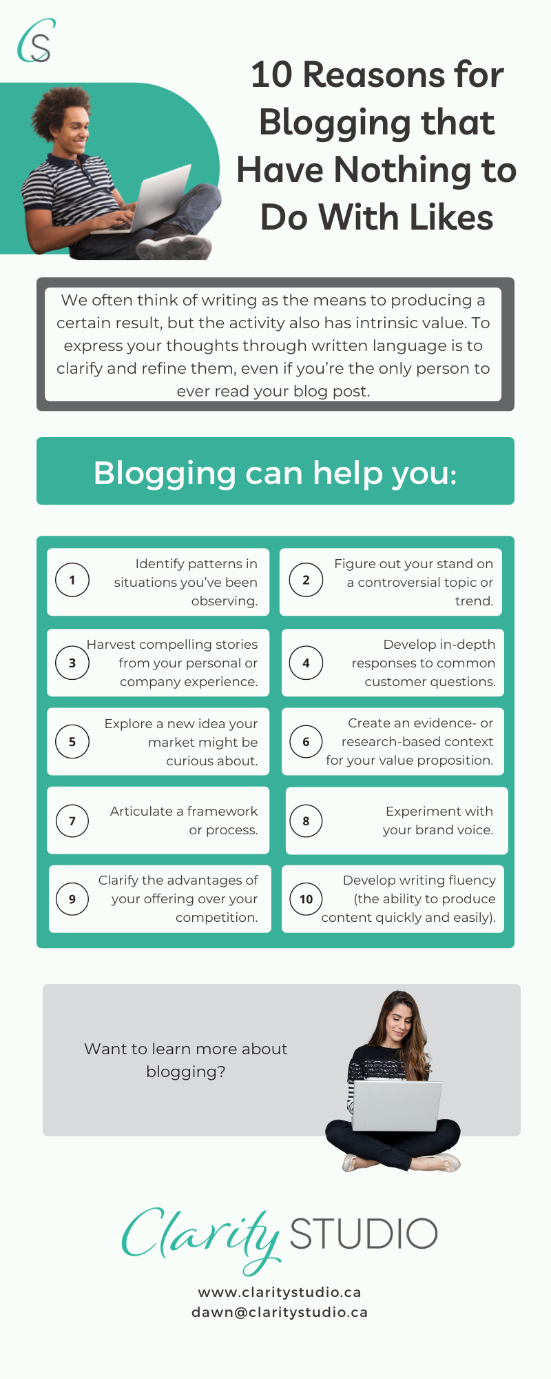 10 reasons for blogging