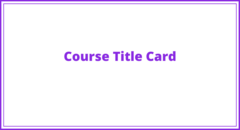 Course Card - DFY Template