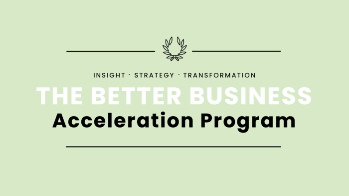 The Better Business Acceleration Program