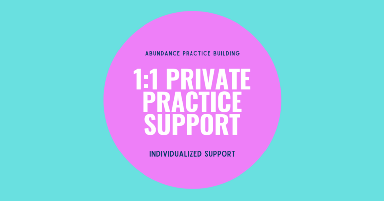 Individual Private Practice Support