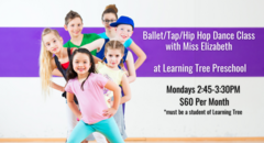 BalletTapHip Hop Dance Class with Miss Elizabeth @ Learning Tree