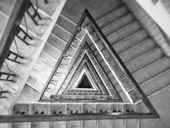 trianglular spiral staircase