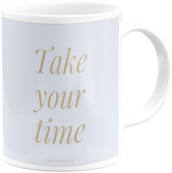 mantra kop take your time mug