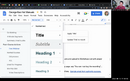 Google Docs heading styles for easily clickable document outline