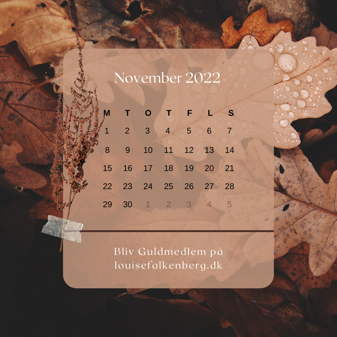 Autumn November Calendar Instagram Post