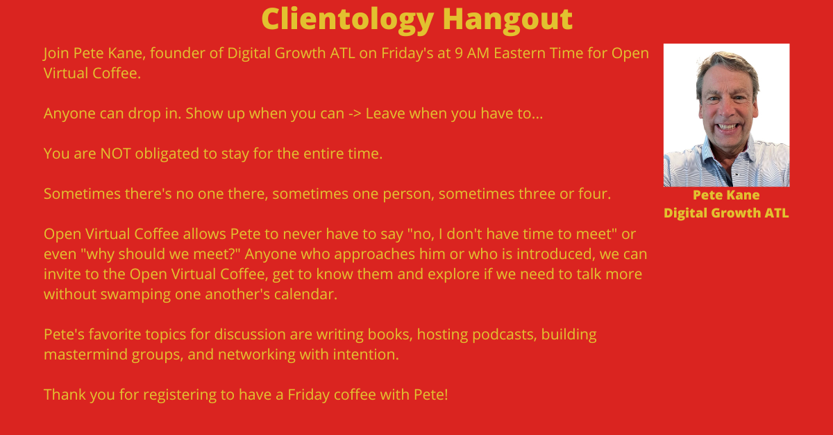 Clientology Hangout Banner