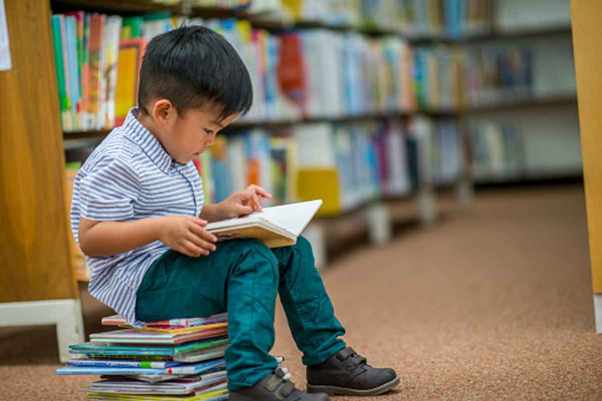 Boy reading