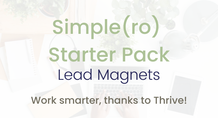 Simple(ro) Starter Pack for Lead Magnets