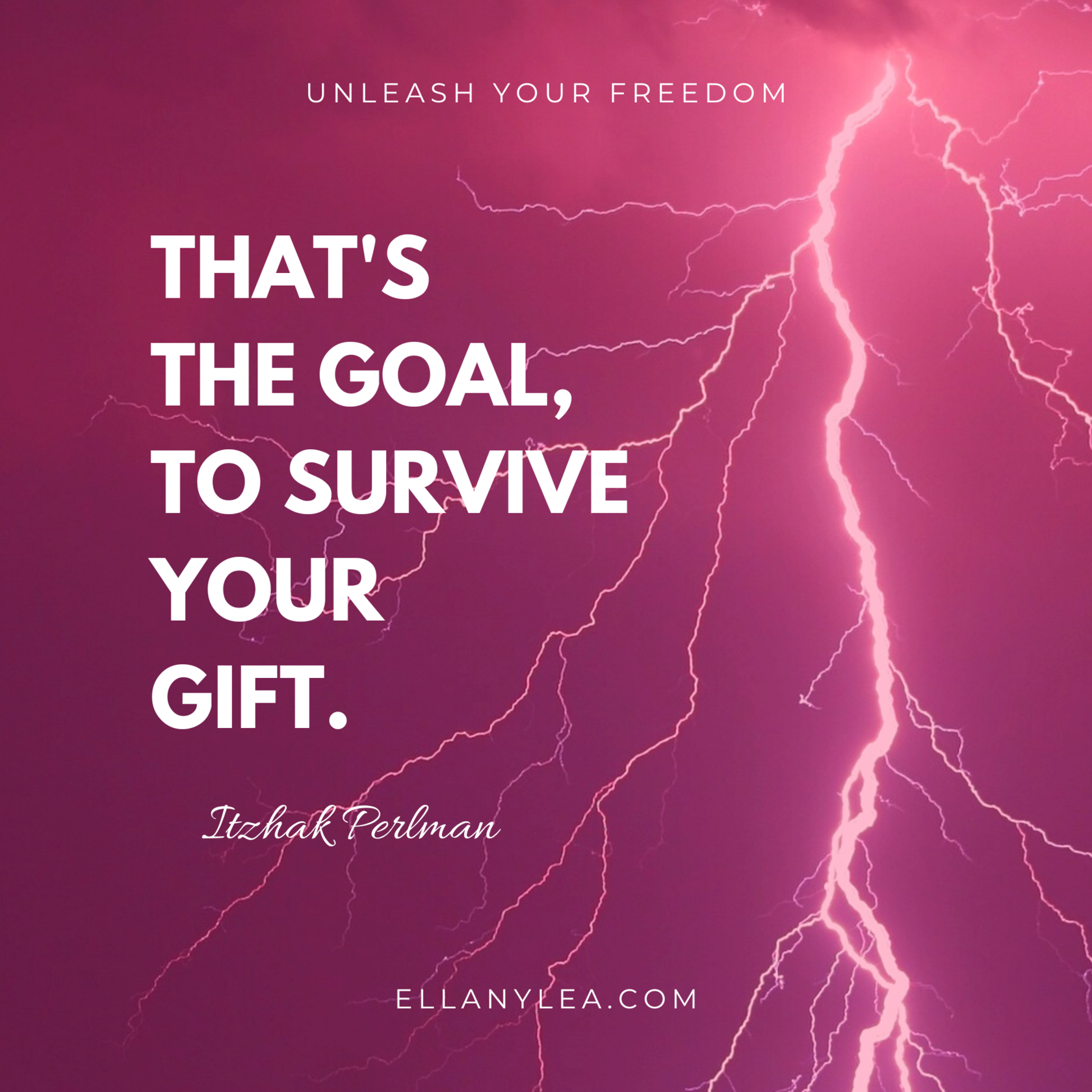 quote - the goal survive your gift