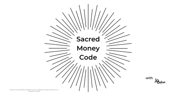 SMA Card Image - Sacred Money Code