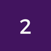 Purple White Number 2