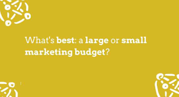 Large or small marketing budget
