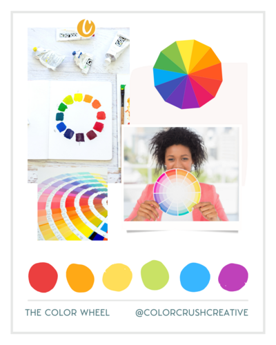 Color Wheel Artist Palette Rainbow Paint Tubes