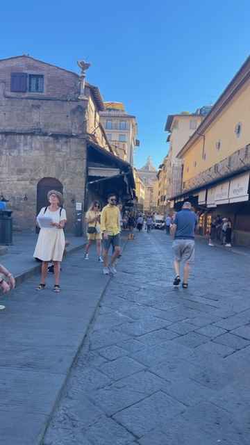 at tegne på ponte vecchio firenze