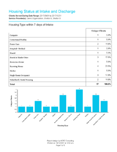 Housing Status at Intake and Discharge - Sample Output_Page_1