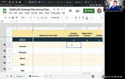 5 Weekly tracking of progress