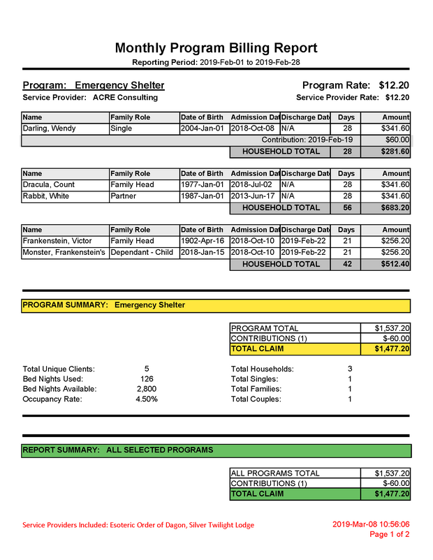 Monthly Program Billing Report - Ottawa - Sample Output_Page_1