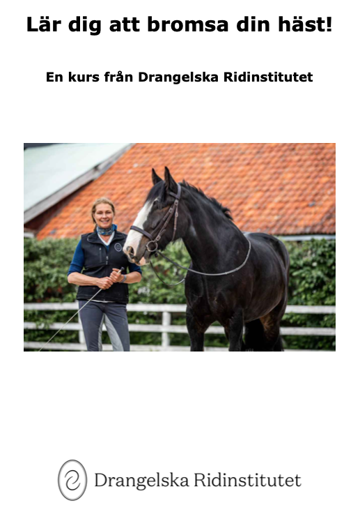  Boken "Lär dig att bromsa din häst" (nedladdningsbar pdf)