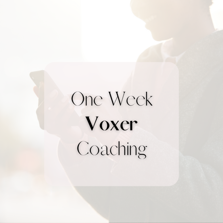 One Week of Voxer Coaching for Moms Without A Mom