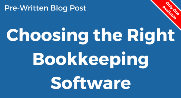 Choosing the Right Bookkeeping Software