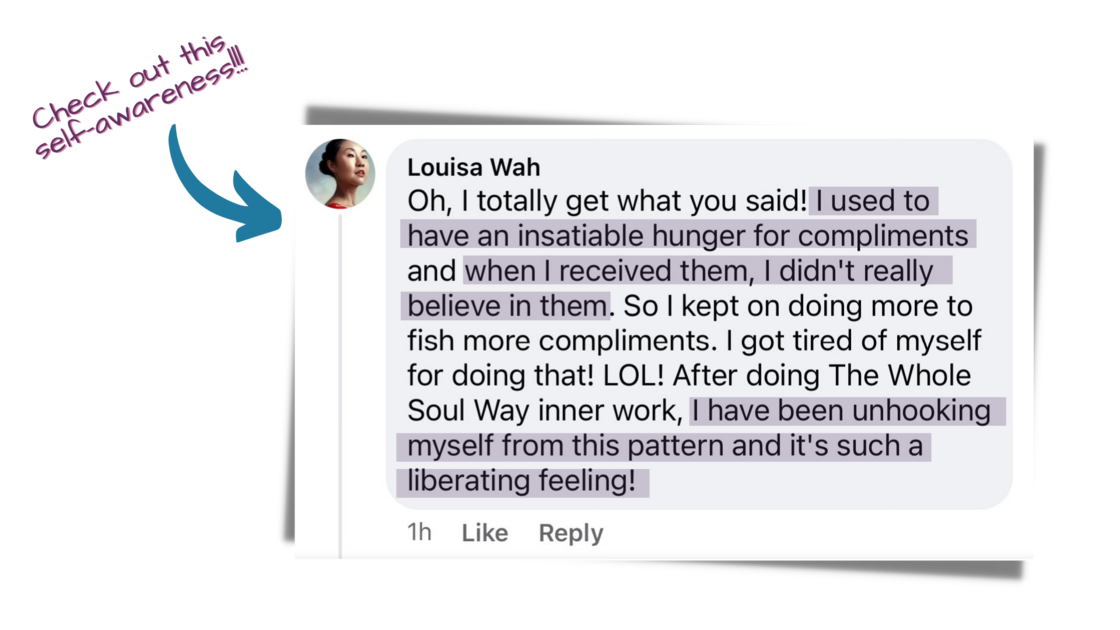 Testimonial Louisa Wah Great Self-Awareness