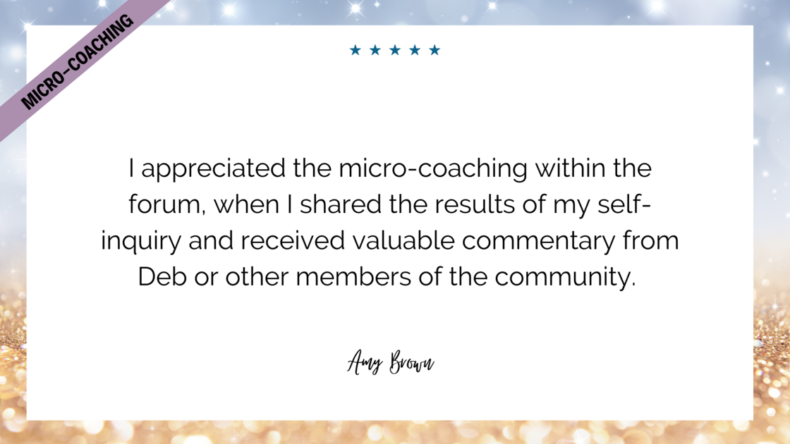 Testimonial TWSW Micro-Coaching Amy