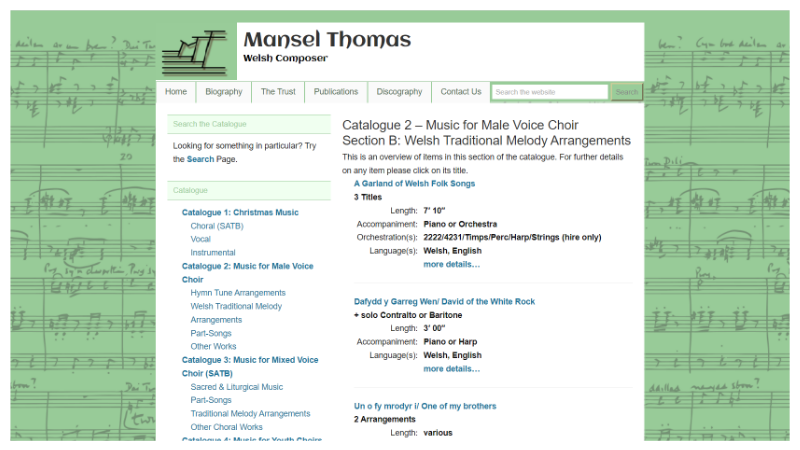 Website - Mansel Thomas Trust