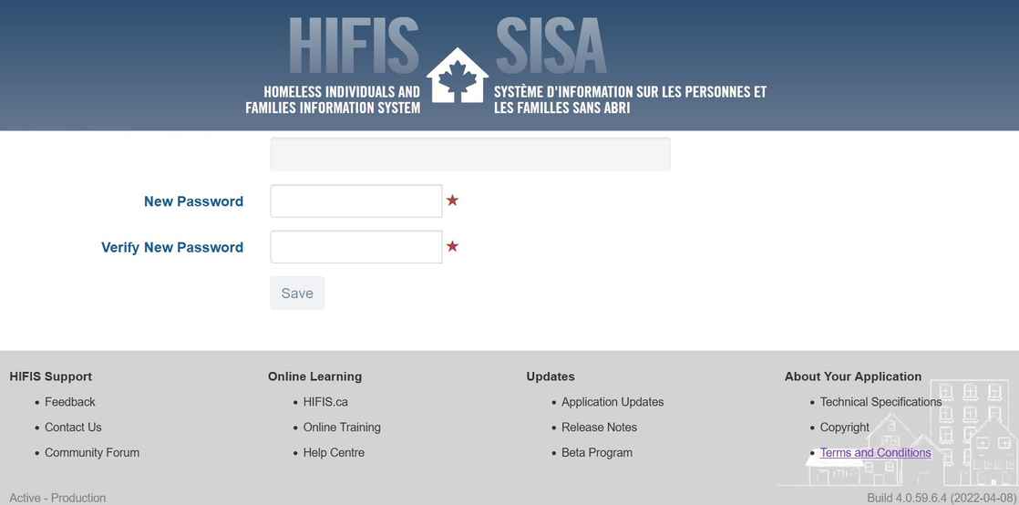 HIFIS Set Password 2022