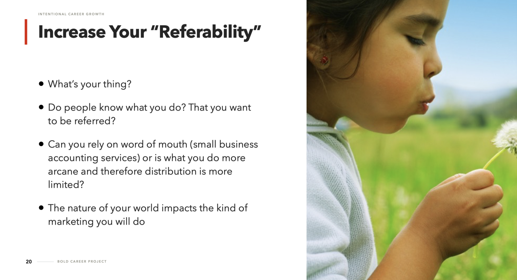Increase Your Referability