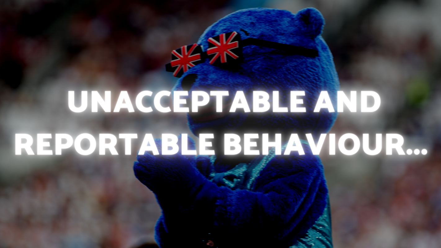 What Constitutes Unacceptable, Reportable Behaviour