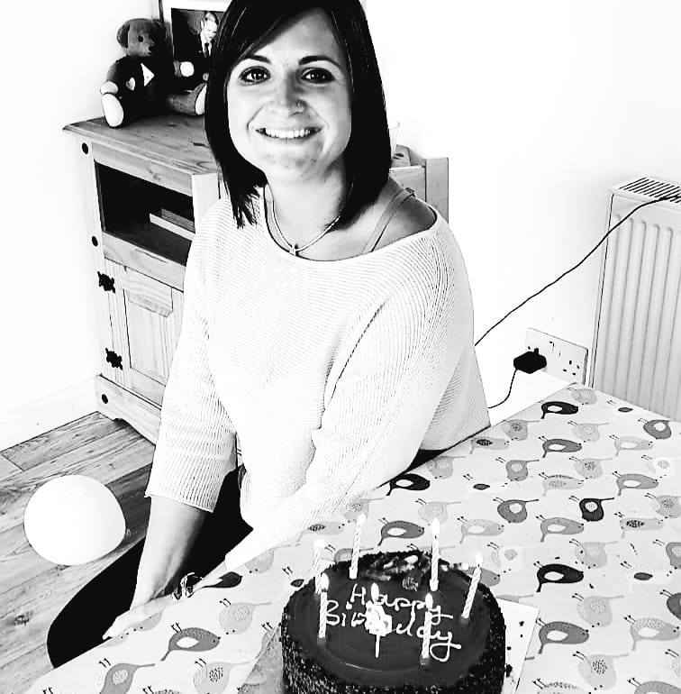 Picture of Kristina with A birthday cake