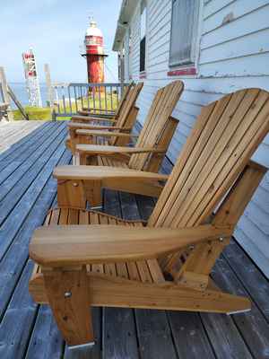 Chairs on Exploits Island Deck