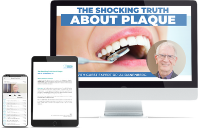 “The Shocking Truth About Plaque” masterclass with Dr. Al Danenberg, displayed on desktop, tablet, and mobile devices.