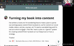 You've written a book - how to repurpose that content for social media and blog?