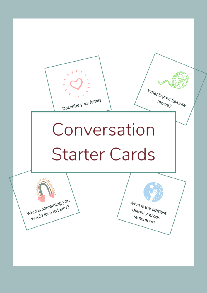 Family Conversation Starter Cards 