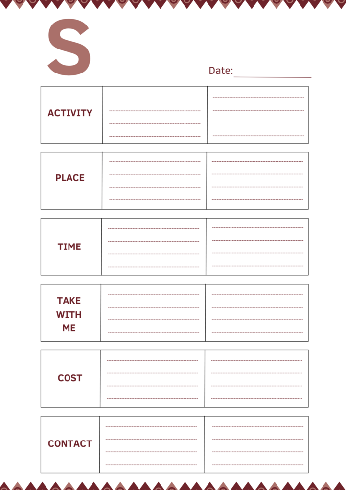 1 Week Family Activity Planner