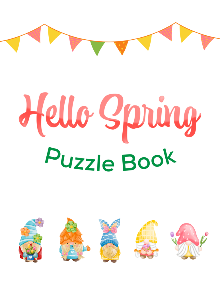 Spring Puzzle Book (10 puzzles)