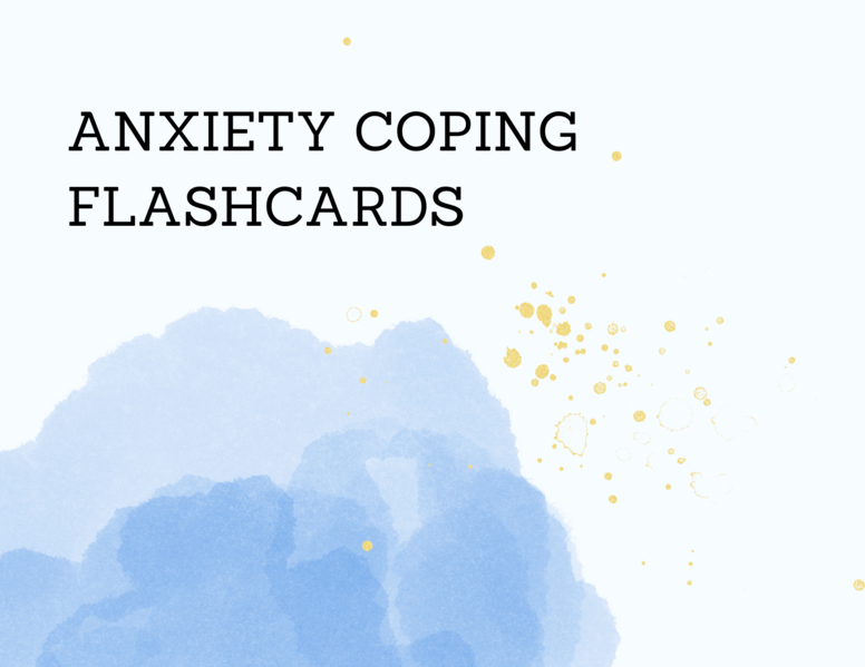 Anxiety Coping Flash Cards