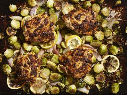 Paprika-Chicken-Thighs-with-Brussels-Sprouts