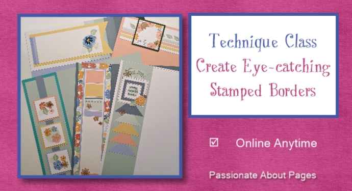 Eye-catching stamped page borders