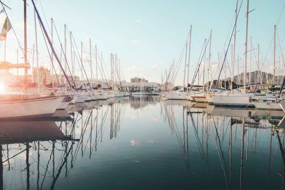 greece boats in the harbor