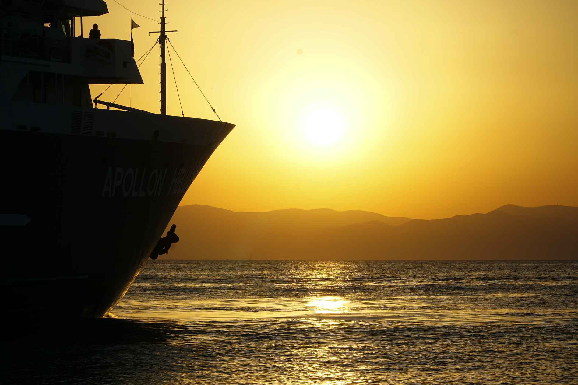 sailing greece sunset 2