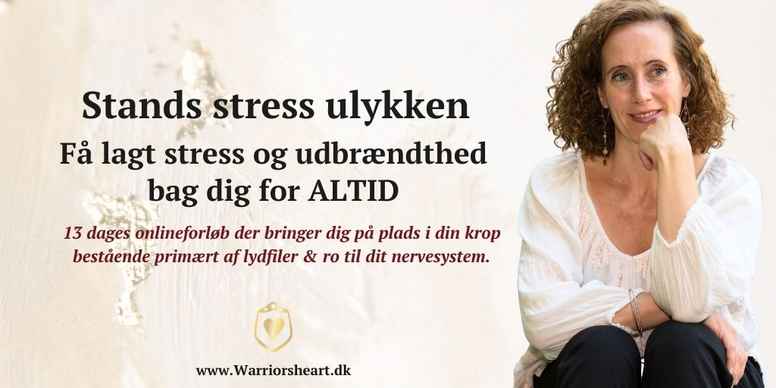 13 dages onlineforløb "Stands stress ulykken! Få lagt stress og udbrændthed bag dig for ALTID".