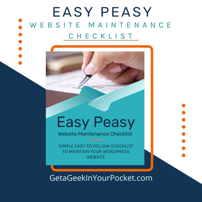 Easy Peasy Website Maintenance Checklist