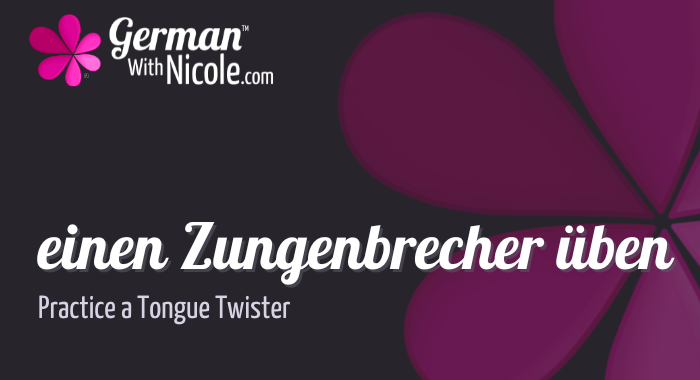 German tongue twister Zungenbrecher üben Cover NEW